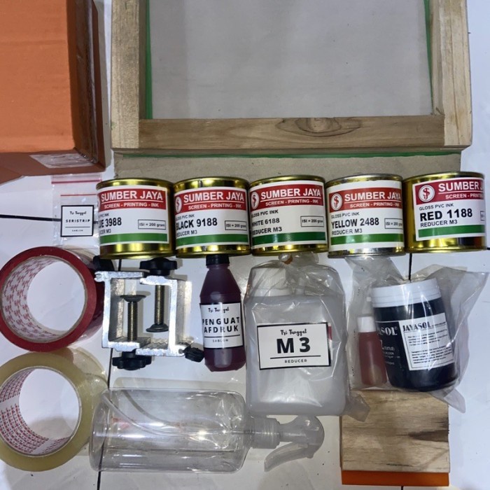 

PAKET USAHA SABLON PREMIUM KERTAS KAYU - Bundle Alat Bahan Prakarya