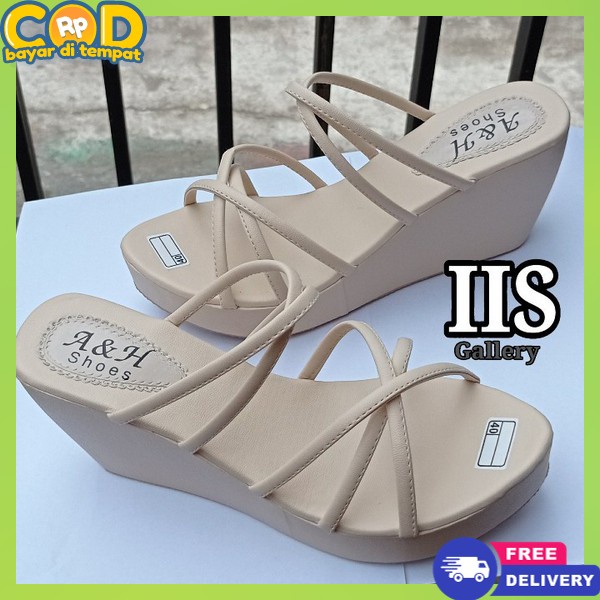 Murah Karet Empuk Wedjes Weges Sendal Hak Tinggi High Sndal Casual Sepatu Casual Fashion Srandel Spa