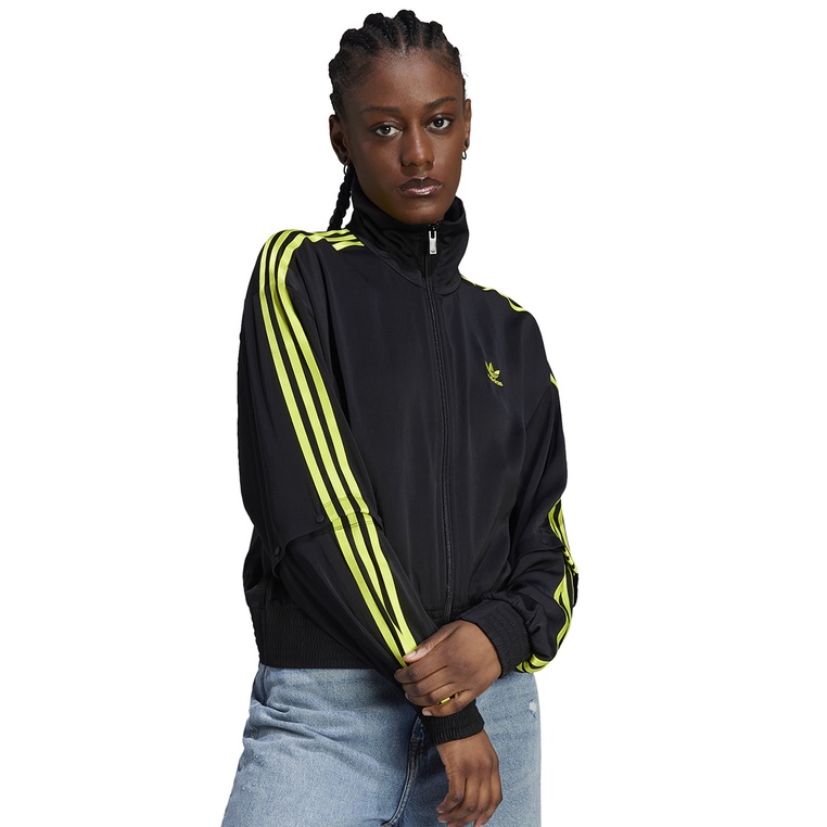 Jaket ADIDAS Original Wanita Jacket stripes yang iconic 100% Ori Trendi satin firebird track top Cew