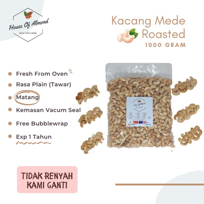 

Kacang Mede Panggang 1kg (Roasted)