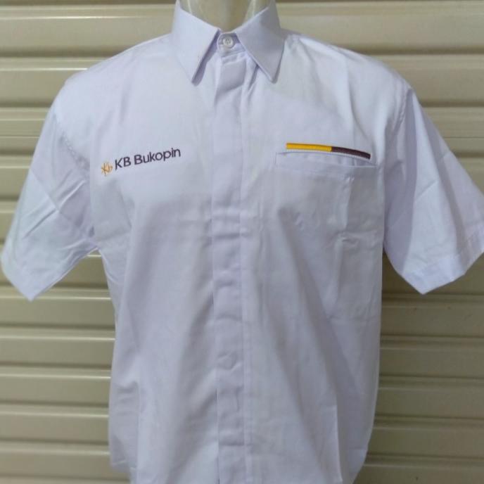 Kemeja / Seragam KB BUKOPIN Lengan Pendek UK M L dan XL