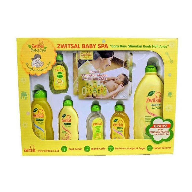 TERLARIS [READY STOCK] ZWITSAL BABY SPA GIFT BOX SET KADO PERLENGKAPAN MANDI HADIAH BAYI BARU LAHIR 
