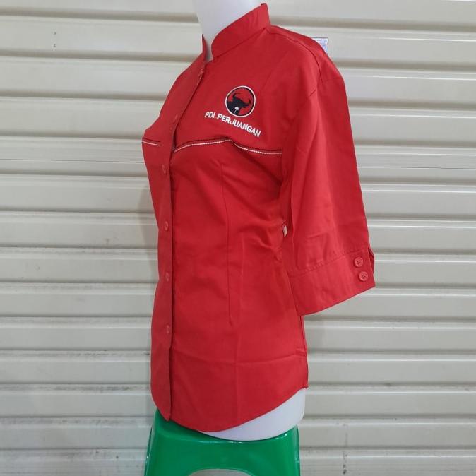 Kemeja Wanita PDI Perjuangan Merah
