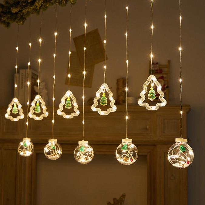 

Lampu Tirai Natal 3M Led Lampu Bola Natal Dekorasi Christmas Light Set Original
