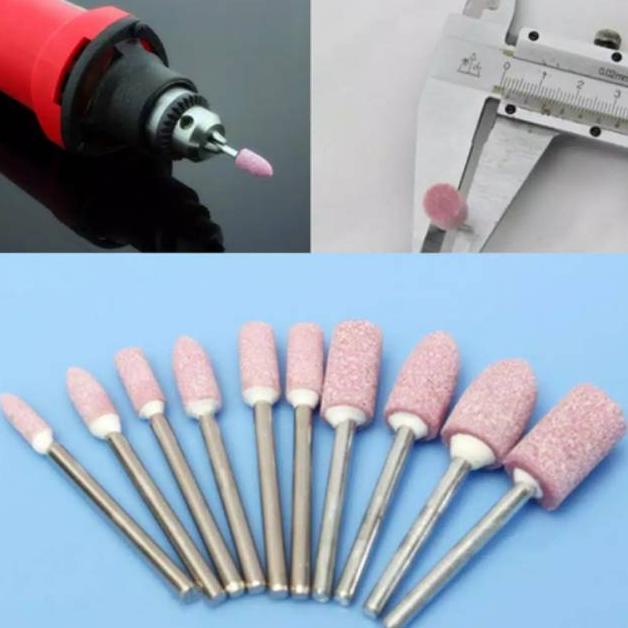 Terbaik Batu asah gerinda set 10pcs Mata gerinda tuner batu amplas 