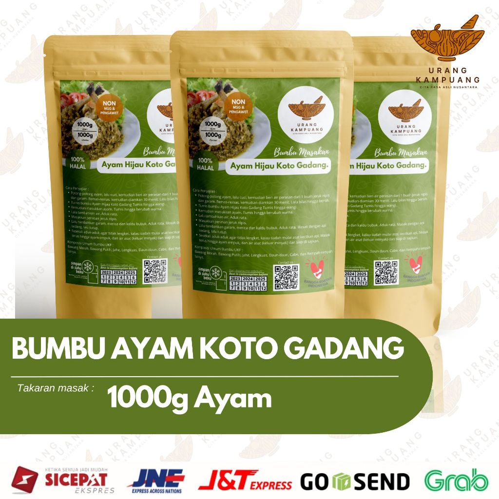 

Bumbu Ayam Koto Gadang Bukittinggi 1 Kg Ayam Non MSG dan Pengawet Urang Kampuang Food