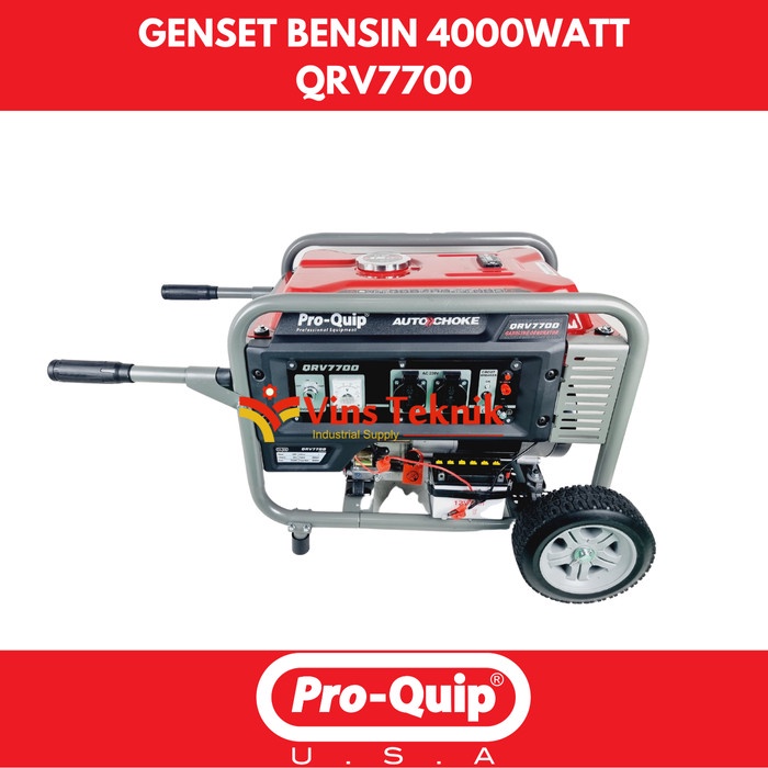 MESIN GENSET BENSIN 4000WATT GENERATOR QRV 7700 PROQUIP QRV7700