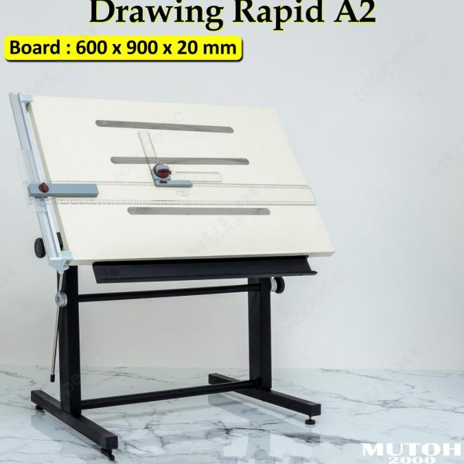 

Meja Gambar A2, Drawing Board A2 Free Rotring Mechanical Pencil Original