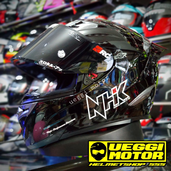Helm Nhk Rx9 Paket Ganteng Flat Visor Iradium