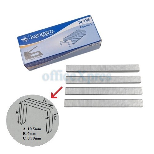 

Isi Stapler Tembak TR13/6 / Isi Staples Gun Tacker Kangaro