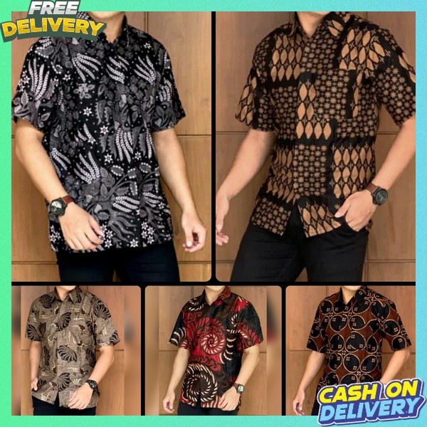 Natik Batik Hem Kaos Cowok Keren Jemeja Bsju Batik Kekinian Kmeja Remaja Kondangan Buju Batij Murah 