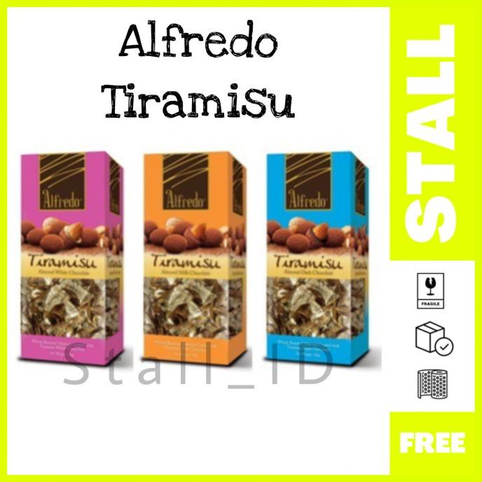 

#####] Coklat Alfredo Tiramisu Almond Chocolate 180gr