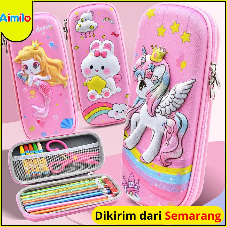 

Aimilo 3D Tempat Pensil Anak Kartun Stationery Kotak Pensil Alat Tulis Perlengkapan Sekolah
