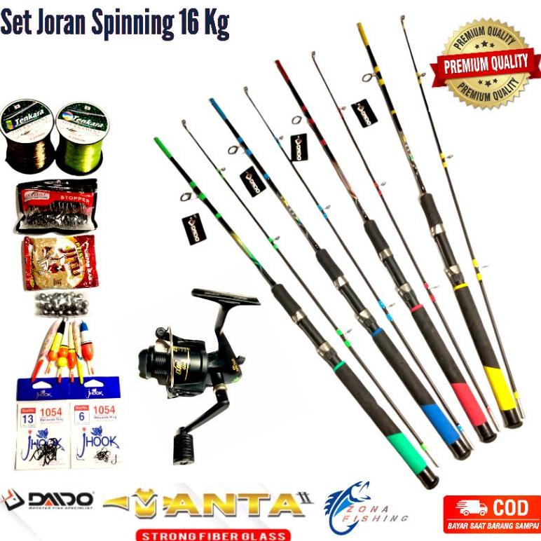 Big Sale Set Pancing Joran Daido 16Kg Gagang Full Eva Fiber Solid Komplit Siap Pakai Sale