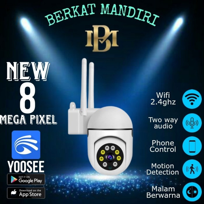 Baru Ip Camera Cctv Outdoor Yoosee Wireless Onvif Wifi 5Mp