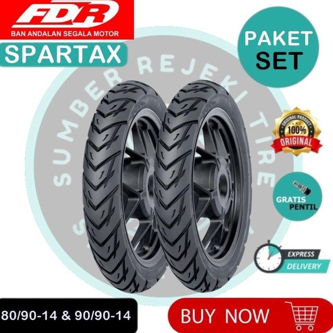 :::::::] Paket Ban Motor FDR Spartax 80/90-14 & 90/90-14 Tubeless