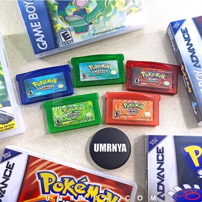 Pokemon Emerald Ruby Sapphire Nintendo Gameboy GBA FireRed Leafgreen