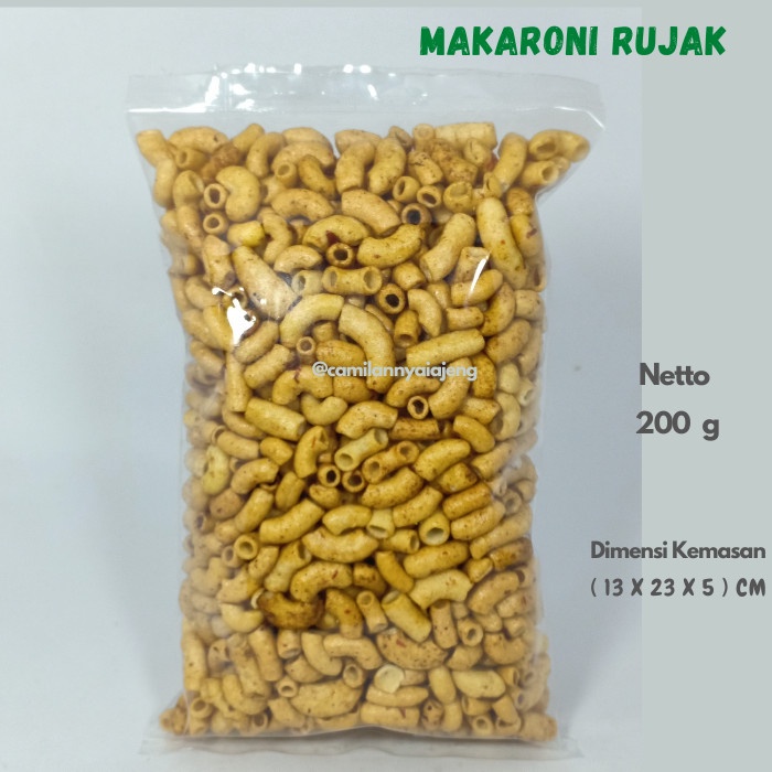

Macaroni Mini Bantat Bumbu Rujak Pedas Manis Renyah 200 G