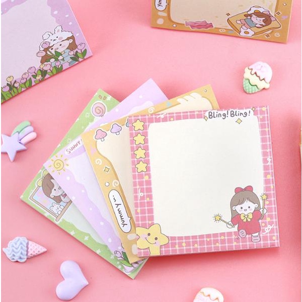

Sticky Notes Star Girl Message Memo Kode 1152