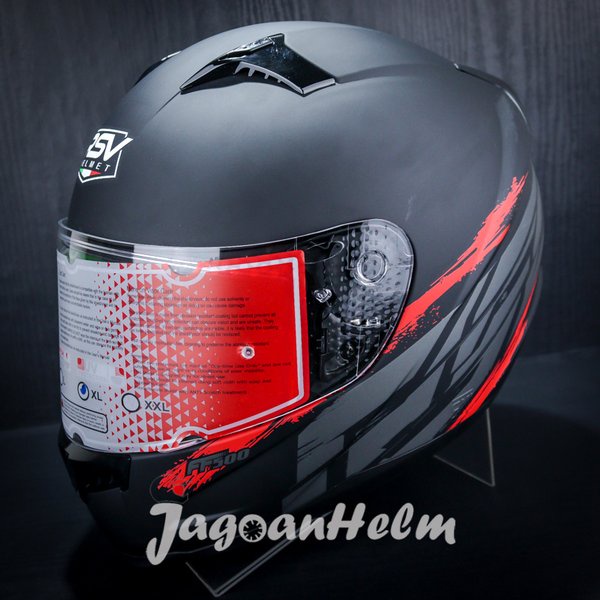 Rsv Helm Ff500 Motif Typhography 2.0 - Black Doff - Ff 500 Fullface