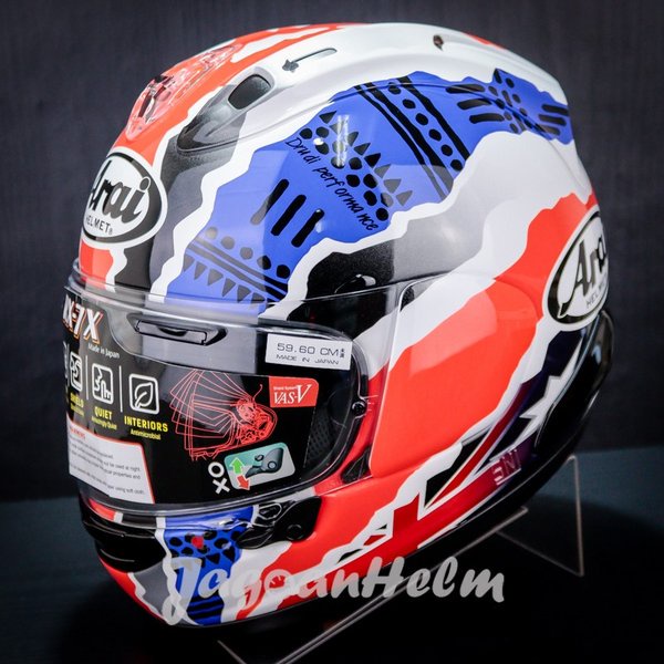 Arai Helm Rx-7X Doohan - Graphic Blue Red Black- Rx7X Full Face