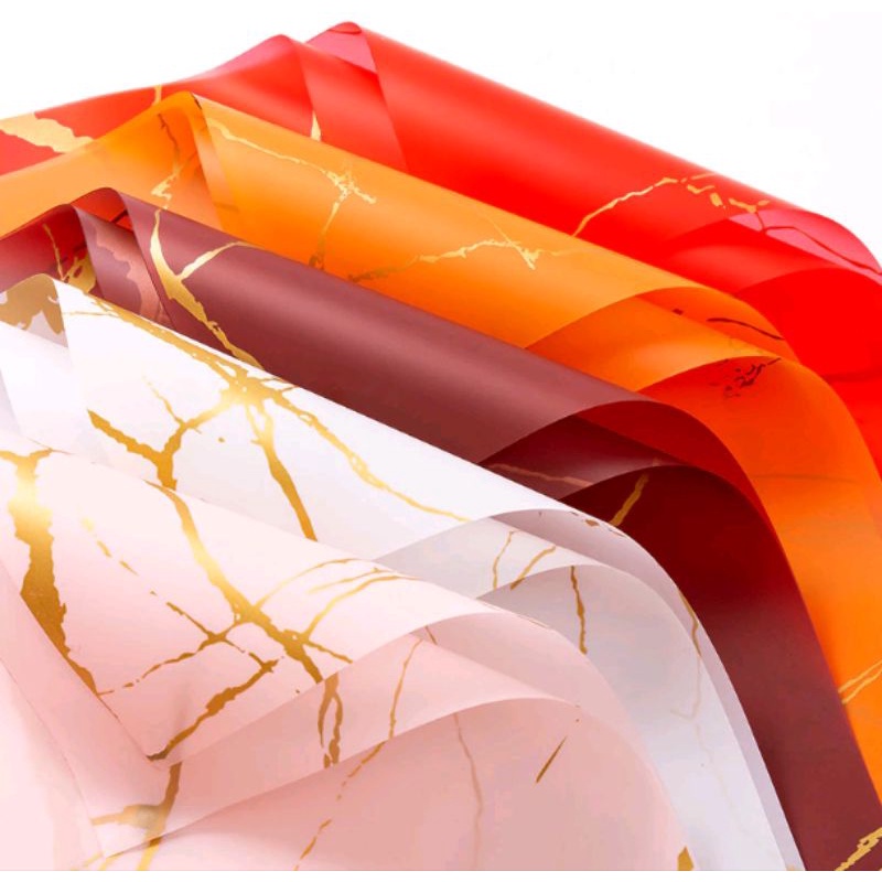 

LJ_ Kertas Buket MARBLES CALLACATTA Flowers Wrapping Premium