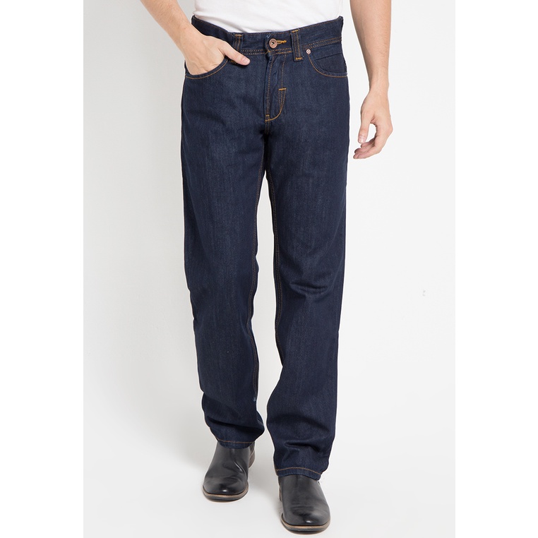 Celana Jeans Lois Original Pria Pant Straight fit detail solid garment 100% Asli Elegant Long Denim Laki