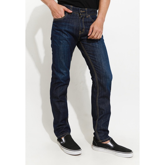 Celana Jeans Lois Original Pria Levis Mid rise Asli Casual Slim Fit Denim Pants CFL016B1 Male Effortless