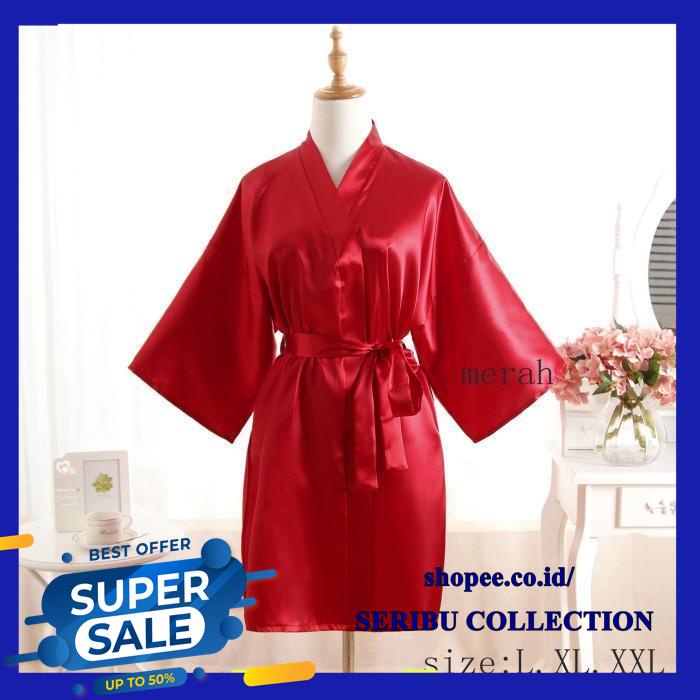 KIMONO BAJU TIDUR WANITA LINGERIE PIYAMA SEXY UKURAN BESAR  BEST SELLER 