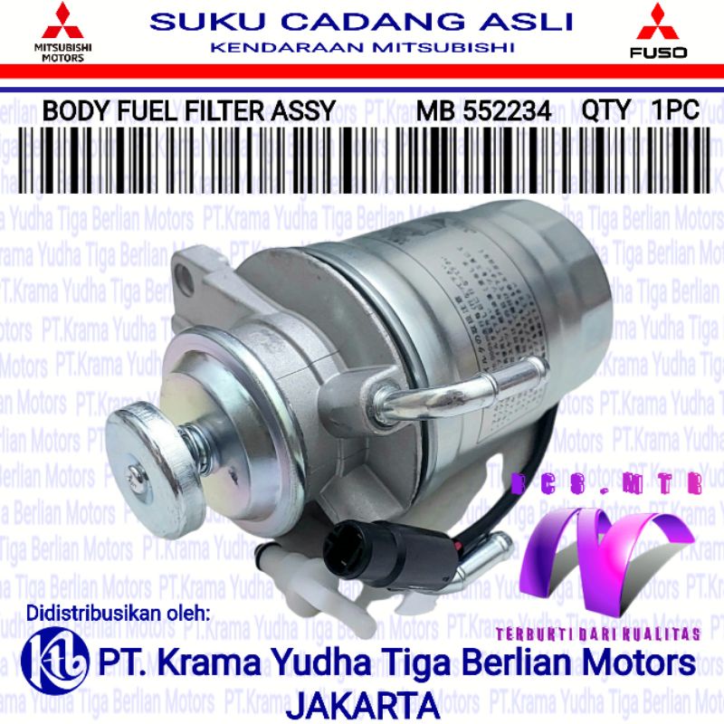 BODY FUEL FILTER ASSY POMPA SOLAR KOMPLIT MITSUBISHI L300 DIESEL/L200 DIESEL 2.5CC ORIGINAL JAPAN