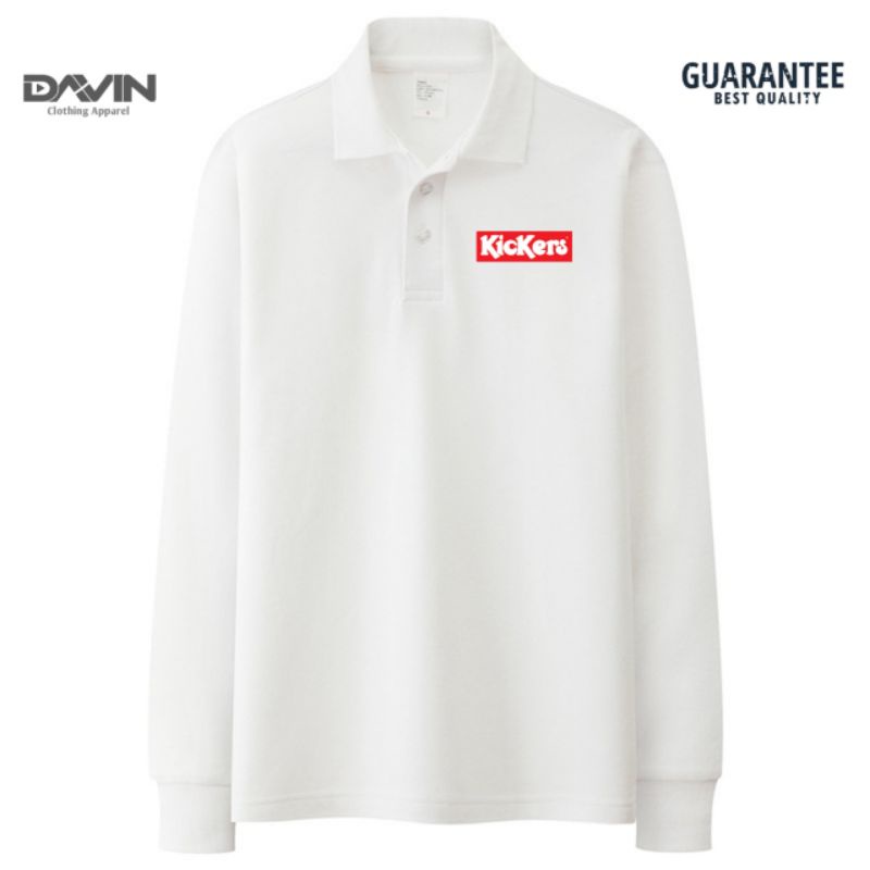 Kaos Kerah Pria Polo shirt Lengan Panjang Kickers