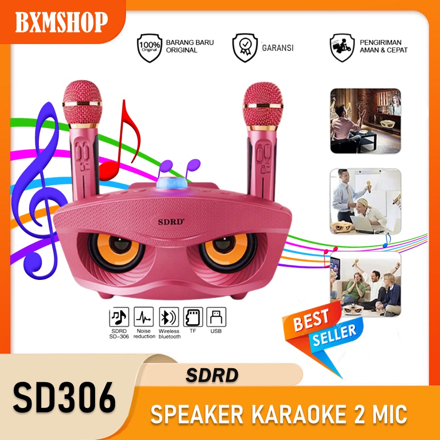 Speaker Bluetooth Karaoke Sdrd Sd 306 C Karaoke/Salon Aktif /Speaker Aktif Portable