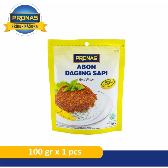 

Pronas Abon Sapi Original (Kemasan Ziplock) 100 G