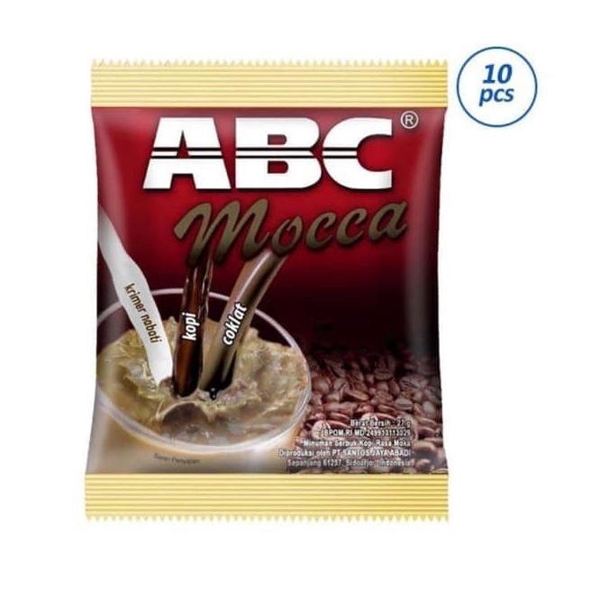 

Kopi Moka Abc Mocca Coffe 10 Pcs