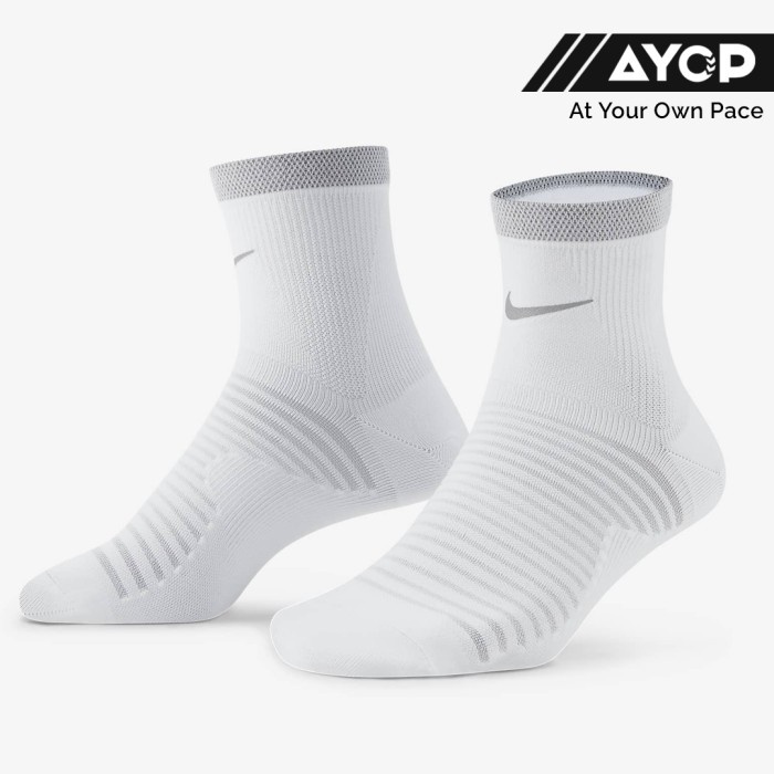 Promo Nike Spark Lightweight Running Socks - White Terbaru
