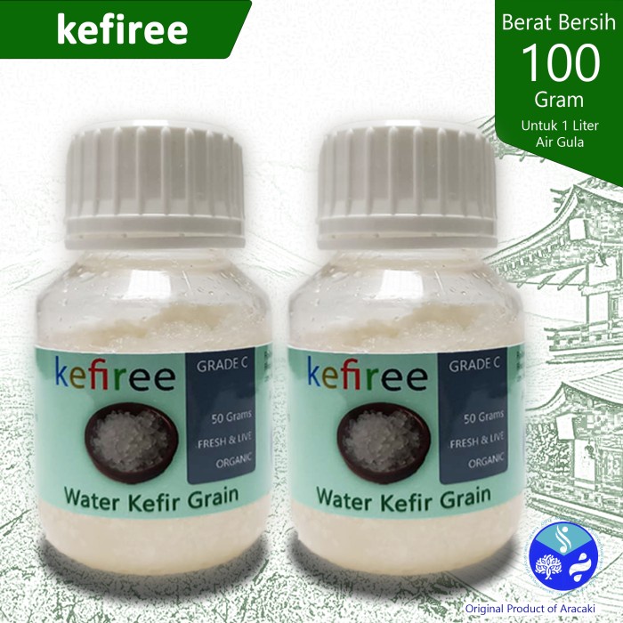 Bibit Water Kefir Hidup/Water Kefir Grain (Fresh) - Kefiree (100 Gr)