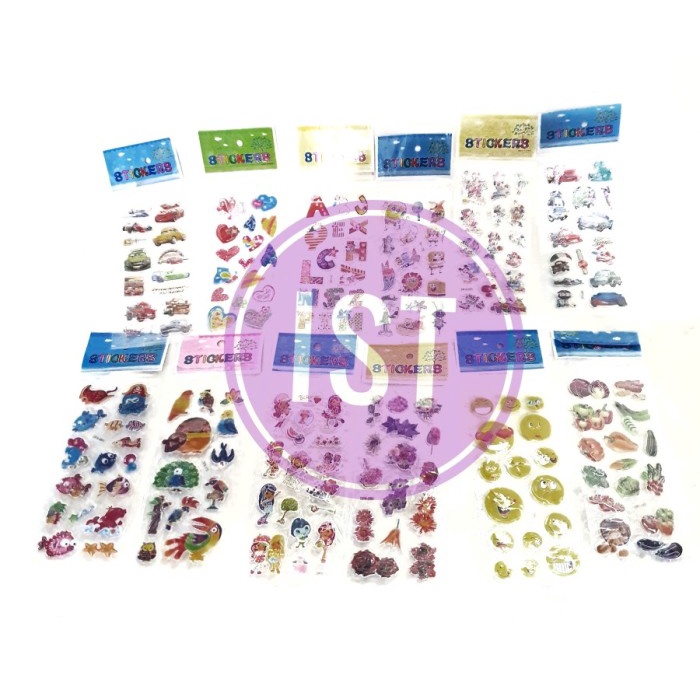 

Mainan Anak OBRAL SALE STICKER STIKER TIMBUL uk. 16 x 7 cm RANDOM