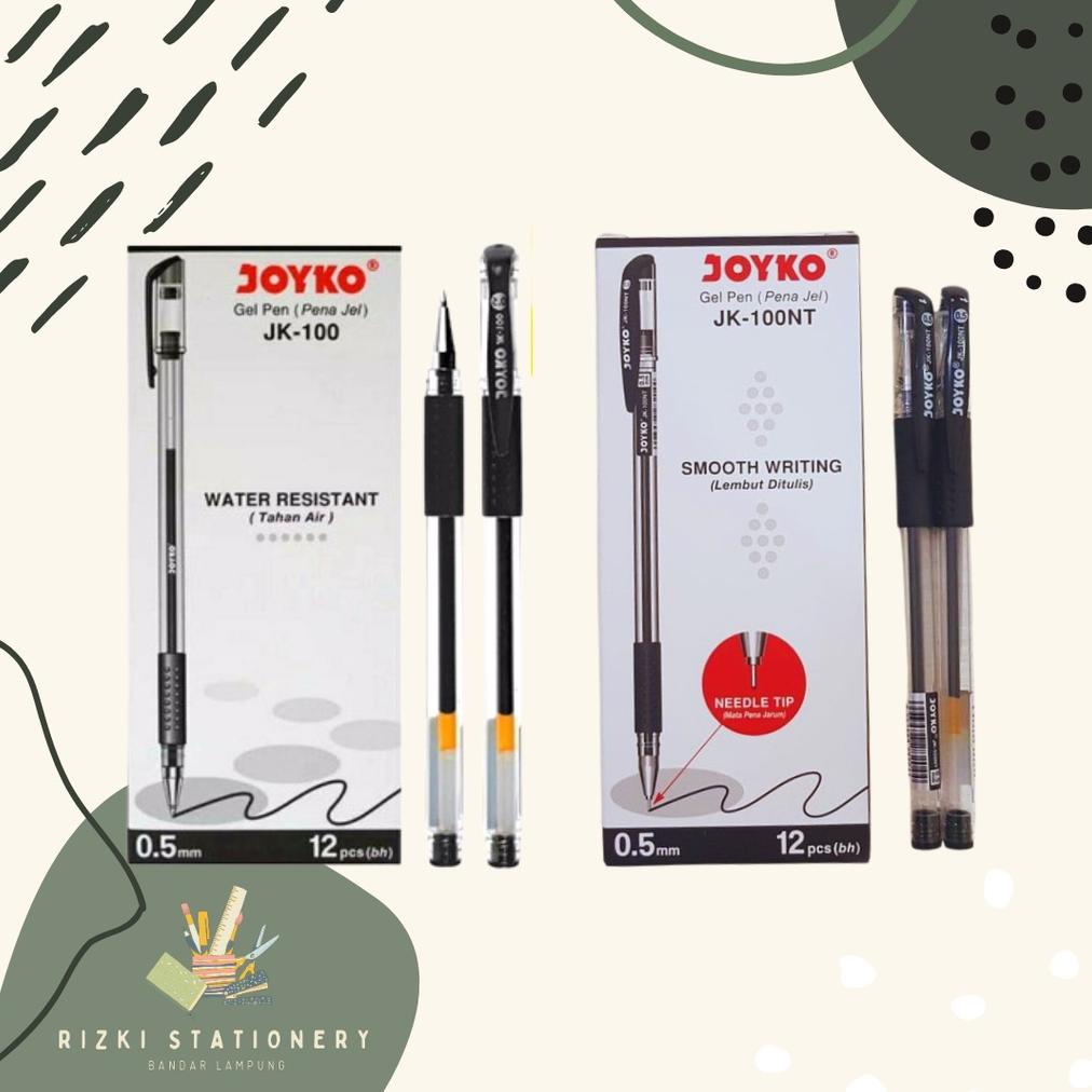 

Sale (1 Kotak) Pena Joyko Jk 100 / Jk 100Nt Biru / Hitam Original