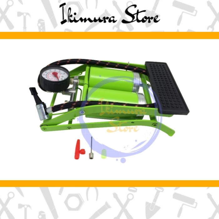 FREE ONGKIR POMPA ANGIN INJAK 2 TABUNG NANKAI POMPA SEPEDA / MOTOR / MOBIL FREE ONGKIR