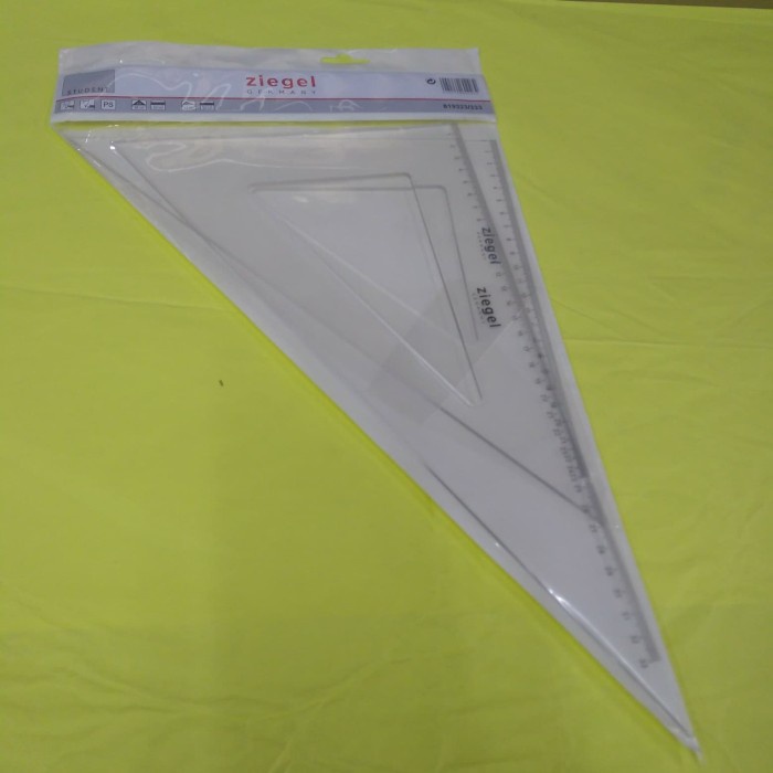 

Sarila Rotring Ziegel Ruler/Segitiga Besar No 12Set 23Cm/33Cm