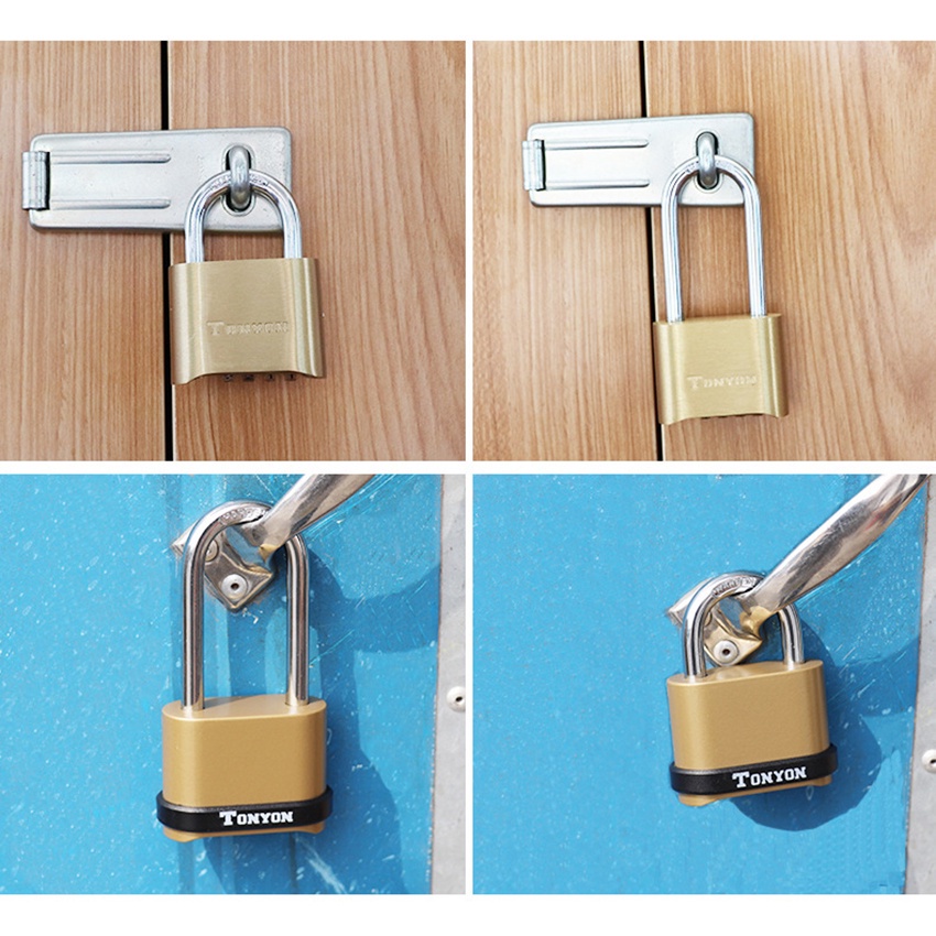 Gembok Gaman Kode Gembok Kombinasi 4 Digit Angka Anti Air Untuk Pintu Garasi