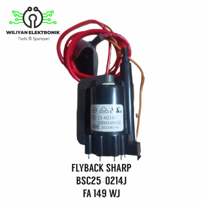 Terbaru Flyback Bsc25 0214J / Fa 149 Wj Sharp Original Promo Terlaris