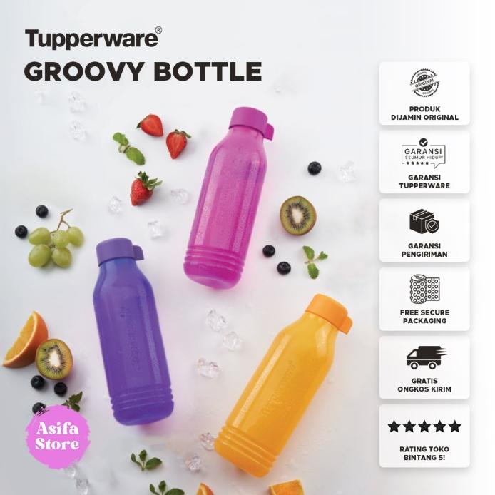 Dmlf*276 Tupperware Groovy Bottle 750Ml - Botol Minum Lucu Unik Viral Kekinian