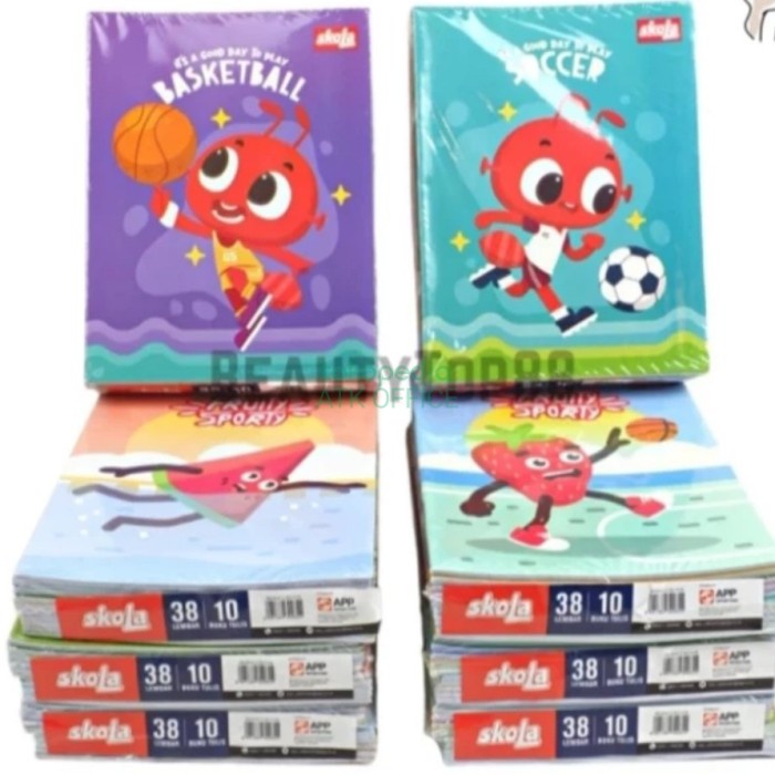 

Buku Tulis 38 lembar Skola Sidu (Sepak 10buku) -45pr