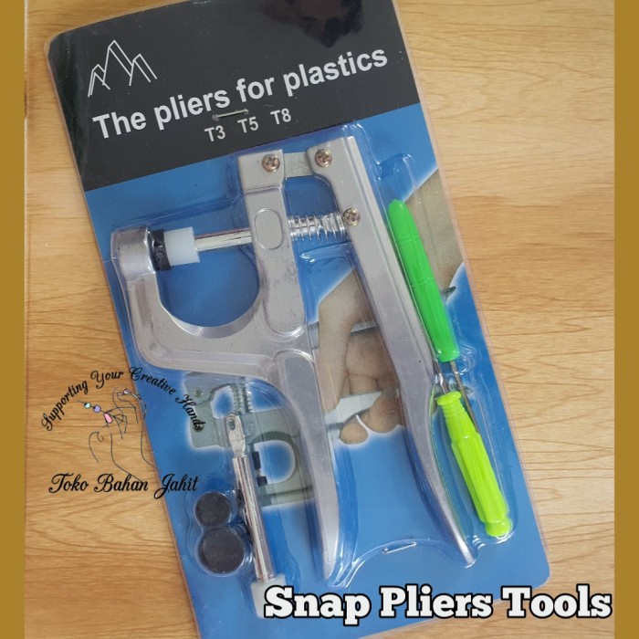 Snap Plier / Alat pemasang snap button plastik / Tang kancing