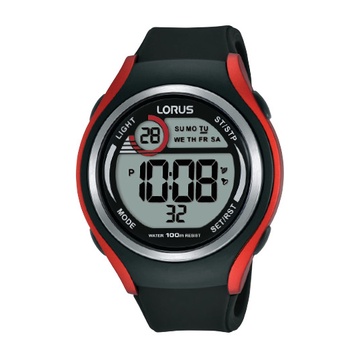 ✅New Ori Lorus R2379Lx-9 Digital Black Silicon Strap - Jam Tangan Pria Berkualitas