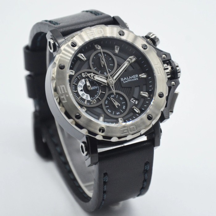 ✨Sale Jam Tangan Pria Balmer 7975 Greysteel Tali Kulit Original Limited