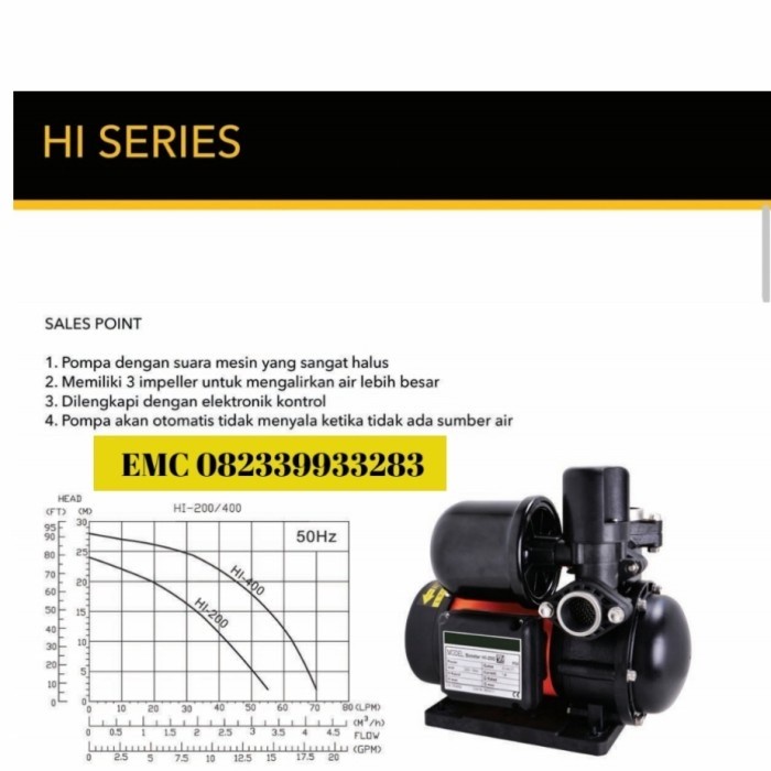 [New] Pompa Booster Mckarlen Hi 400 Booster Puml Bossco Hi400 Diskon