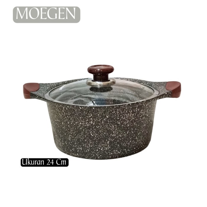 Promo Soup Pot Panci Moegen Anti Lengket Granit Germany Casserole 24Cm