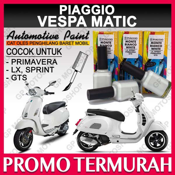 Piaggio Vespa Montebianco White Cat Oles Penghilang Baret Motor Putih Solid